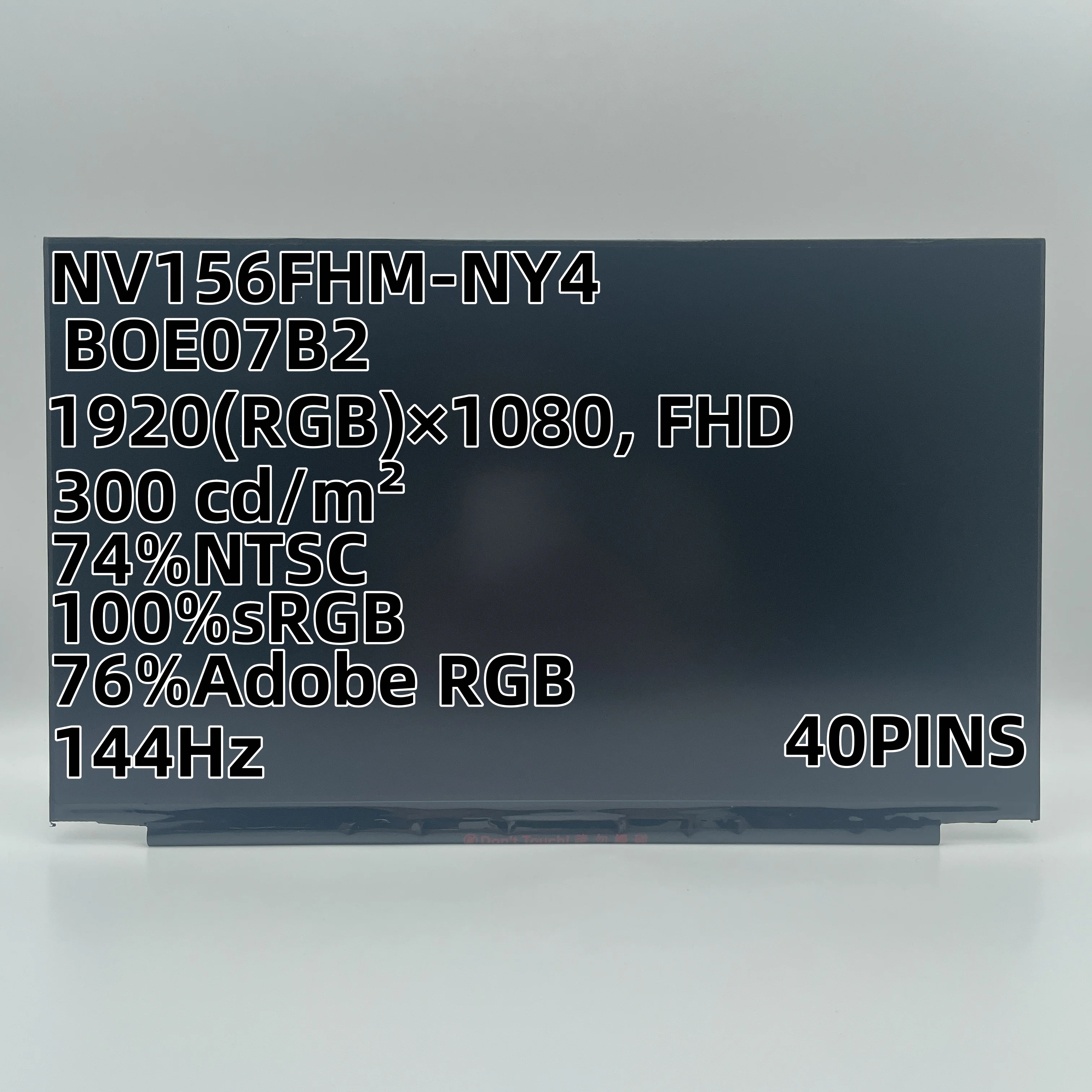 

LM156LF2F01 N156HRA-EA1 NV156FHM-NX4 15.6 144Hz 40Pins FHD IPS LCD LED Screen Matrix 1920*1080