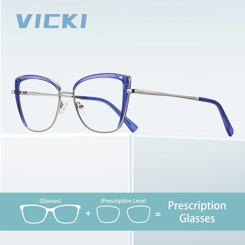 

VICKI вырез резьба модный дизайн кошачий глаз анти-синий свет леди может настроить фотохромизм по рецепту PFD3121