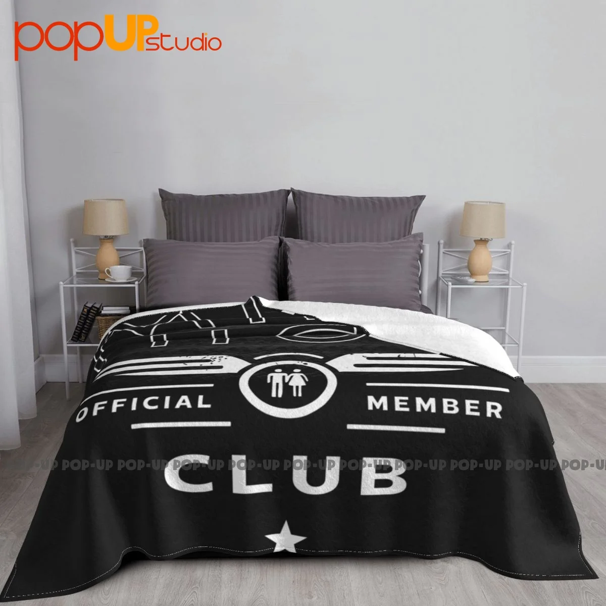 Mile High Club Official Member Blanket Warmth Bedspread Coral Fleece Cover Blanket Sleeping Sheets