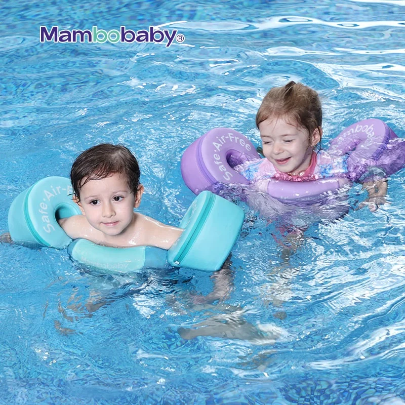 Mambobaby ลูกทุ่นลอยน้ำสำหรับเด็ก3ใน1การฝึกอบรมว่ายน้ำแขน Floater สวมใส่เสื้อกั๊ก3-4-5-6ปีเด็กอุปกรณ์สระว่ายน้ำของเล่น