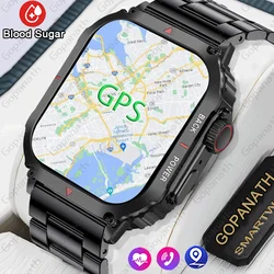 Montre Connectée Militaire Robuste pour Homme, GPS, Étanche IP68, 1.95, Voix AI, NDavid, Appel Bluetooth, Nouveauté