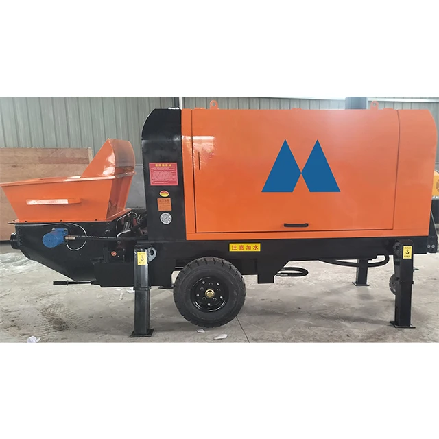 Diesel Mobile Concrete Pump With Mixer Stationary 72m Cement Pump Truck Spare Parts