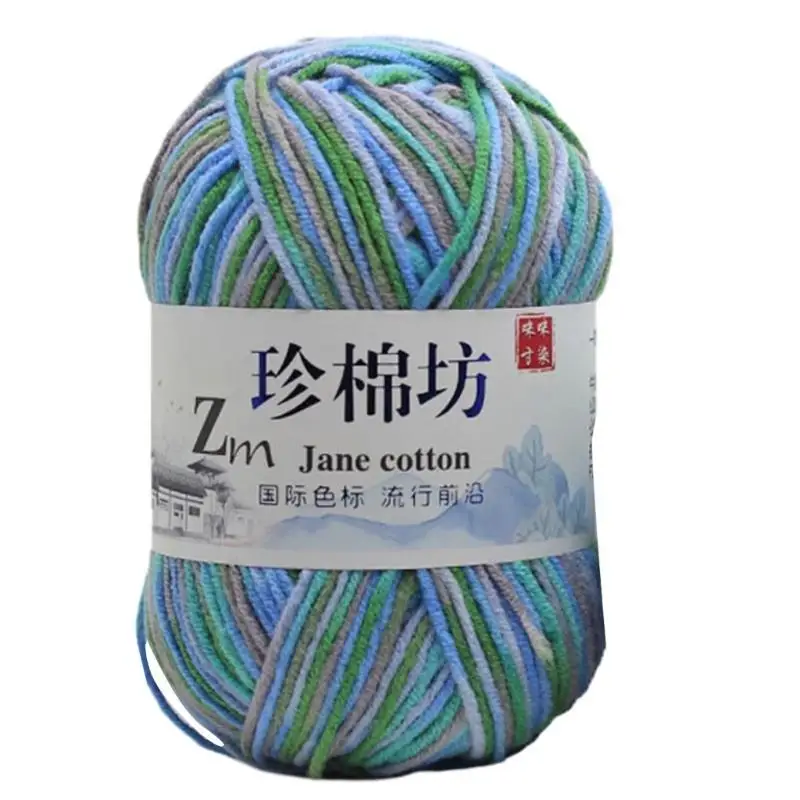 39BB sợi len tay dệt kim loại thuốc nhuộm sợi áo len găng tay bằng sợi len crochet sợi len