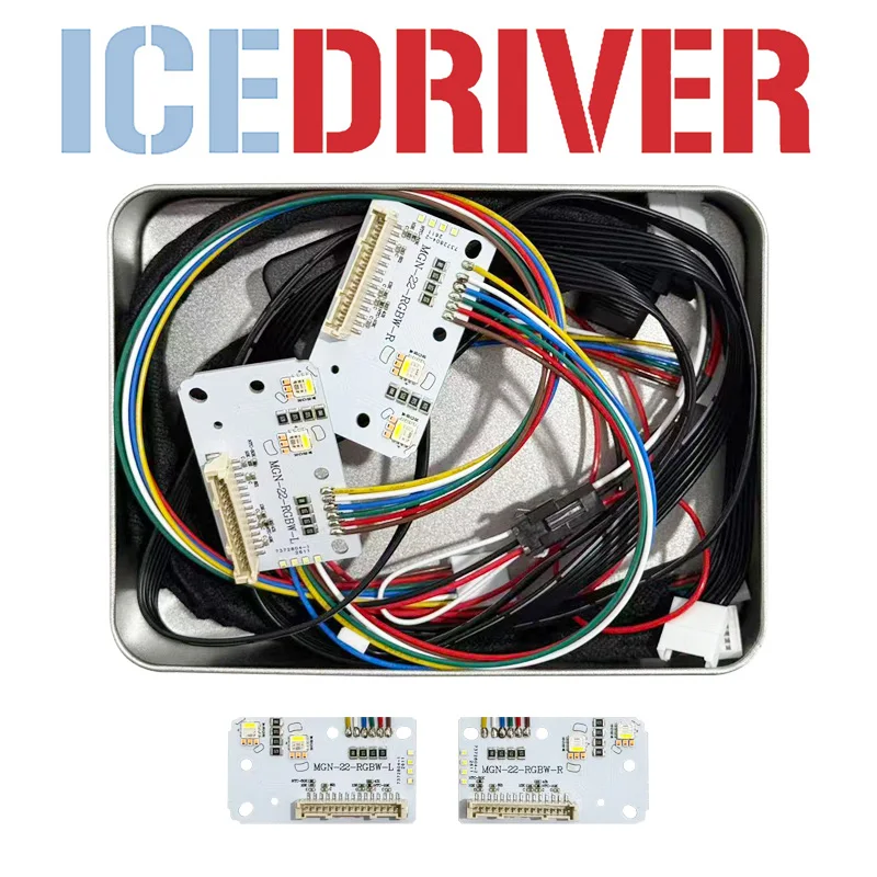 Icedriver for Renault Megane RS IV DRL RGBW multicolor LED boards daytime running lights Red Green Blue