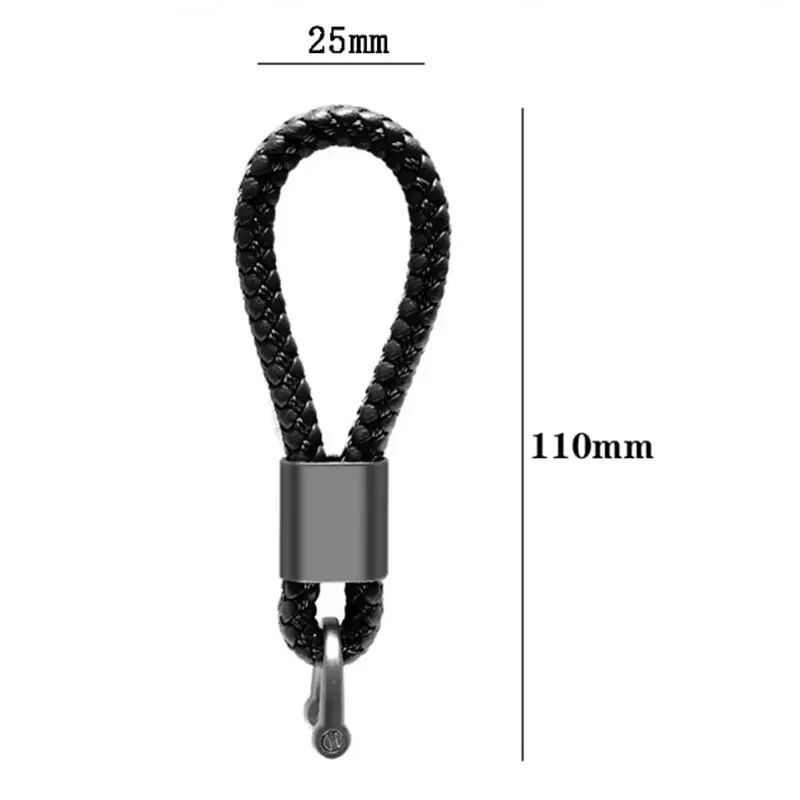 Woven Leather Rope Metal Keyring Auto Emblem Key Chain Fits Haval Jolion F7 F7X H2 H2S H5 H6 H8 Vehicle Styling Accessories 6