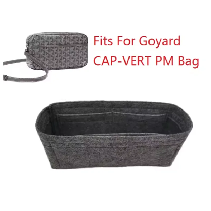 

Подходит для Goyard CAP-VERT PM, сумка-органайзер из фетровой ткани, сумка для макияжа, дорожная внутренняя подкладка для кошелька, портативные косметички