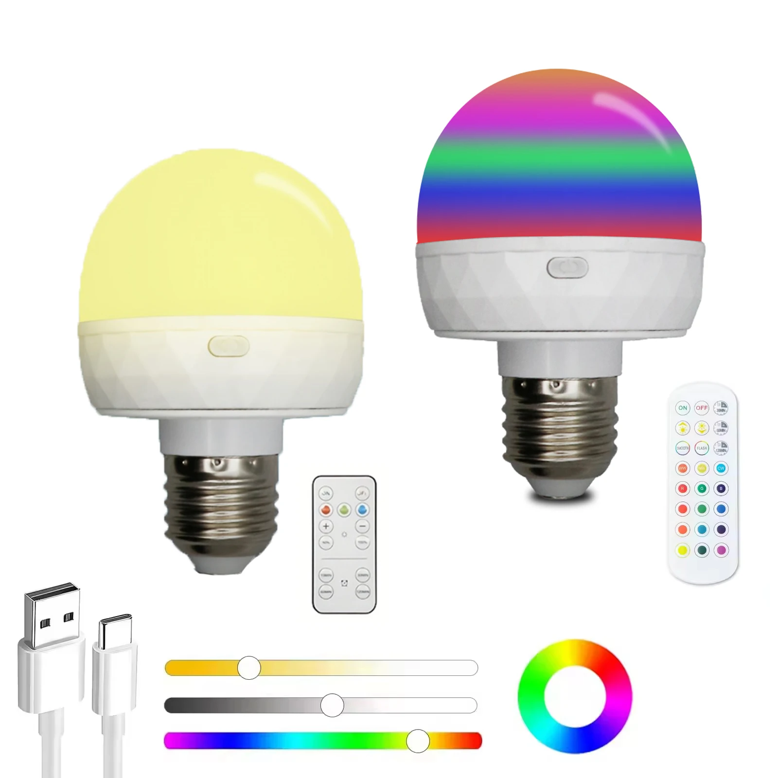 lampada-recarregavel-e27-com-controle-remoto-15-cores-temperaturas-de-cor-ajustaveis-para-equipamentos-de-camping-e-emergencia