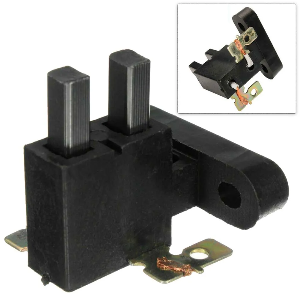 ガソリン発電機用カーボンブラシアセンブリ,ブラシホルダー,2つのシングルブレードコネクタ,2 kw-7kwアクセサリ