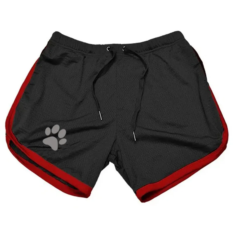 Summer Sports Men's Muscle Fitness Shorts Mesh Breathable Three-Quarter Shorts Running Training Beach Quick Drying Shorts