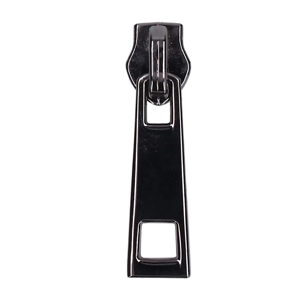 5PCS Detachable Zipper Sliders Reusable Gold Zipper Repair Kit Black Metal Zipper Head Zipper Replacement Clothing Repair