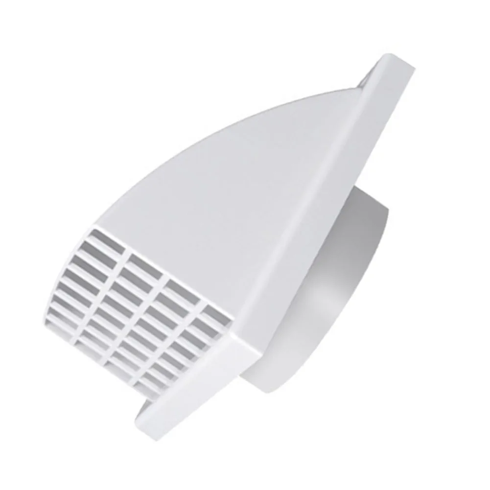 ABS Exhaust Hood ABS Exterior Wall Ventilation Grille Range Hood Duct Air Outlet With Valve For Range Hoods