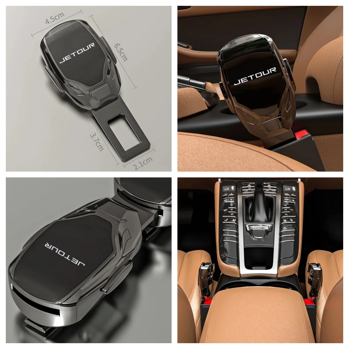 1Pc Jetour Metal Seat Belt Extender Adjustable Safety Belt Clip Fit X70 X70S X90 X95 Dashing Traveller Accessories