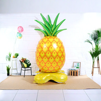 Inflatable Pineapple Balloon Prop Pineapple Modeling Foil Balloons Summer Theme Hawaii Balloon Party Balloons