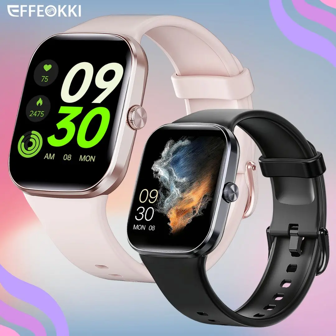 EFFEOKKI New High-end Smartwatch 2025 Fitness Tracker Heart Rate Waterproof Wrist Clock Women's Connected Watches For Men Women