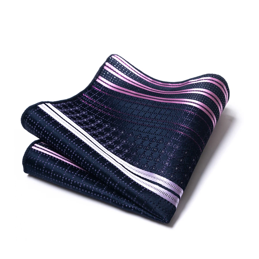 1 bright-colored striped geometric men's suit accessory pocket square, a must-have accessory for men's suits