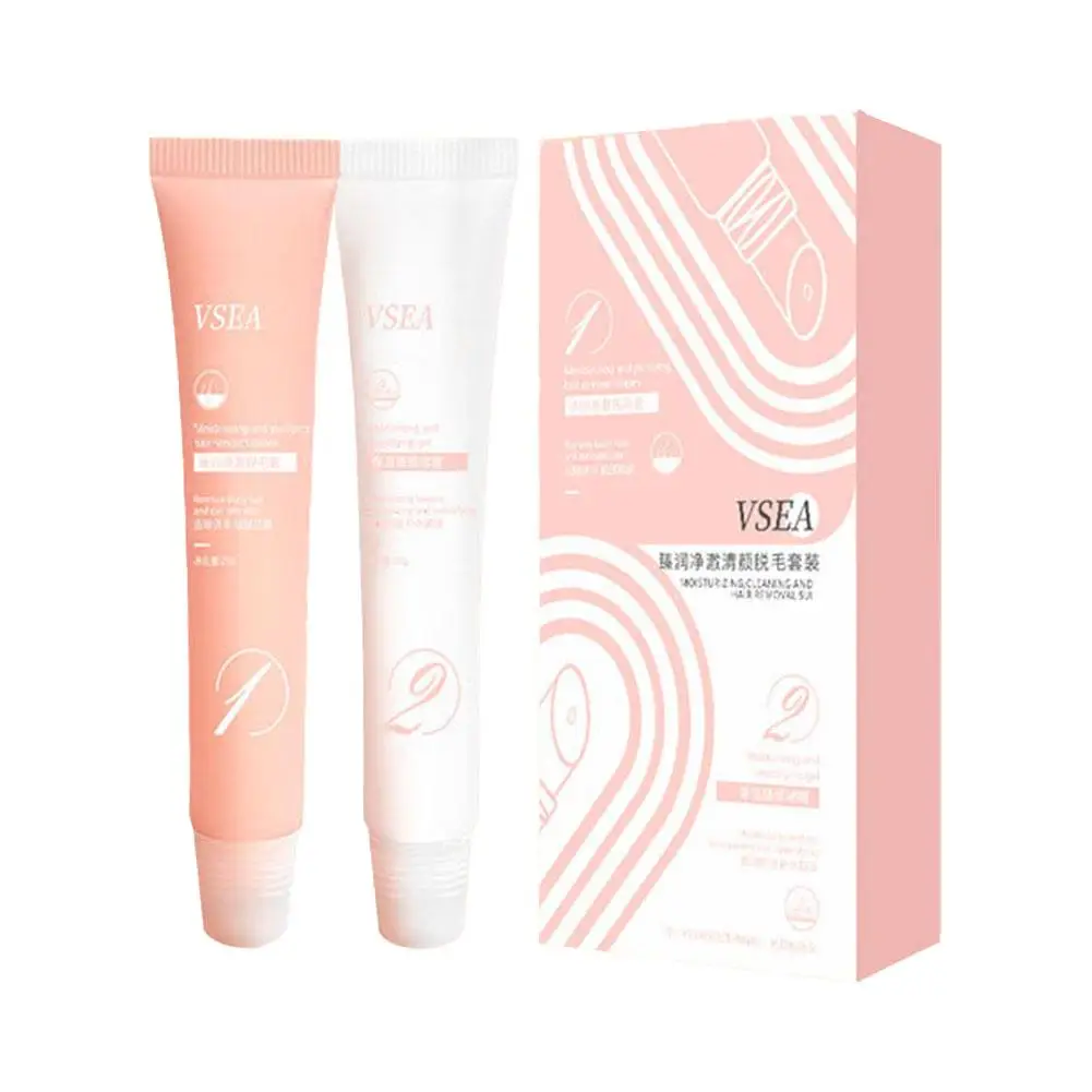 Efficace rimozione dei peli delle labbra uomo donna indolore crema delicata rimozione aloe capelli idratante gel per la pelle kit epilazione cura delle labbra F A1d6