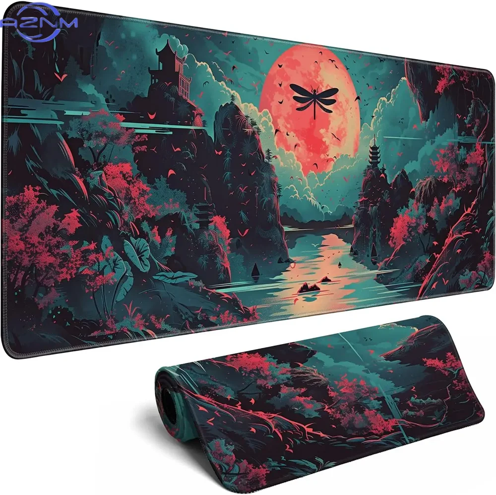 Landscape large mouse pad tank game mousepad extended office laptop keyboard pads new anti-slip rubber office carpet table mats