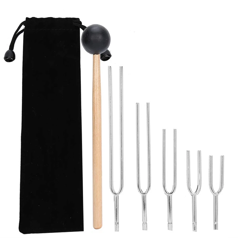 A57T 128HZ 256HZ 512HZ 1024HZ 2048HZ Aluminum Alloy Tuning Fork Sound Healing Tool Set Tuning Fork Sound Healing Tool Set