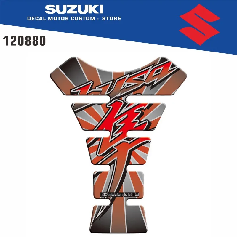 Motorcycle 3D FEL stickers motorcycle accessories fuel tank protection stickers suitable for SUZUKI HAYABUSA GSXR1300 GSXR 1300