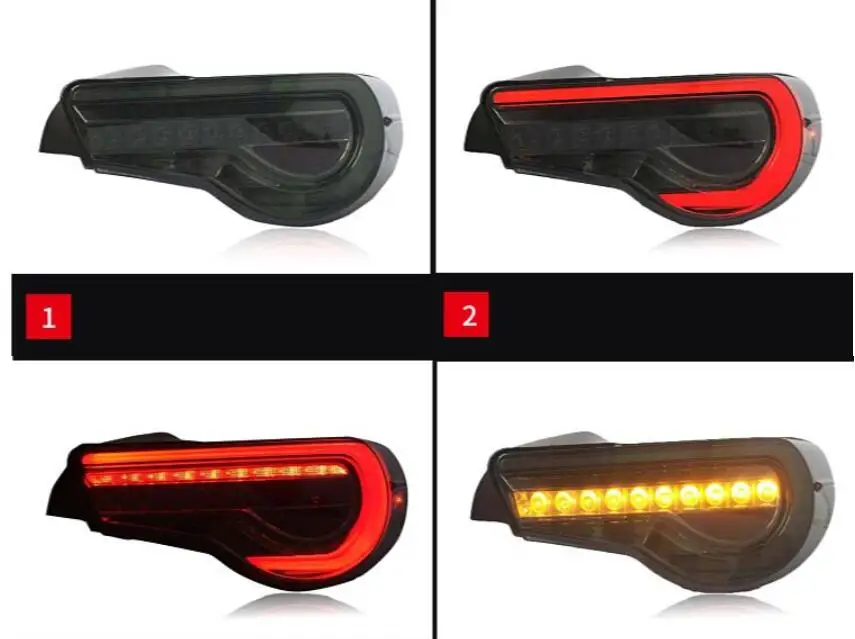 Car bumper taillamp for Toyota GT86 taillight toyota86 Rear lamp 2012~2018y LED auto for subaru brz Brake+Park+Signal lights