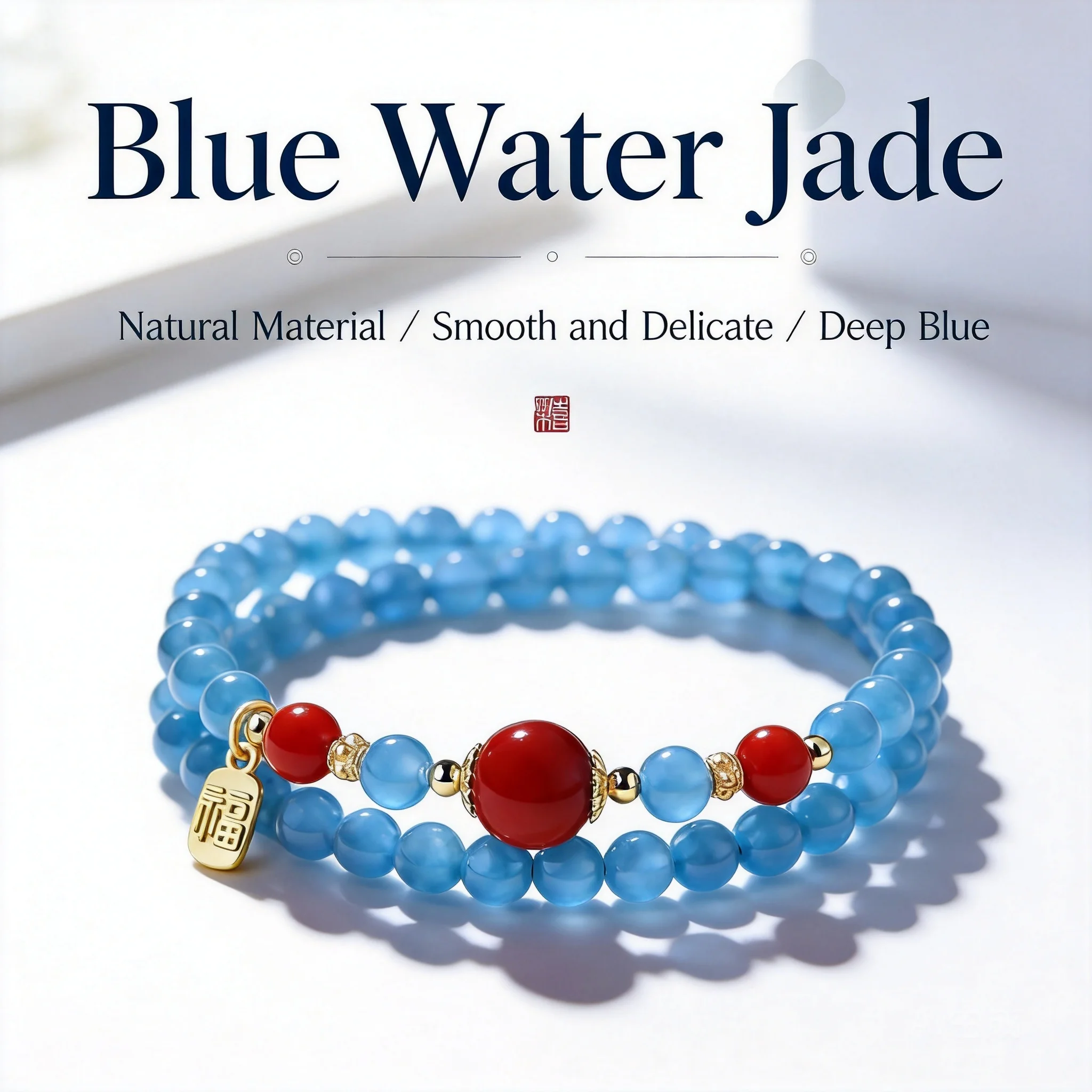 Double Layer Jade Bracelet For Women Men Couple Chinese Style Red Agate Fu Pendant 2026 Fashion Jewelry Gift For Birthday Daily