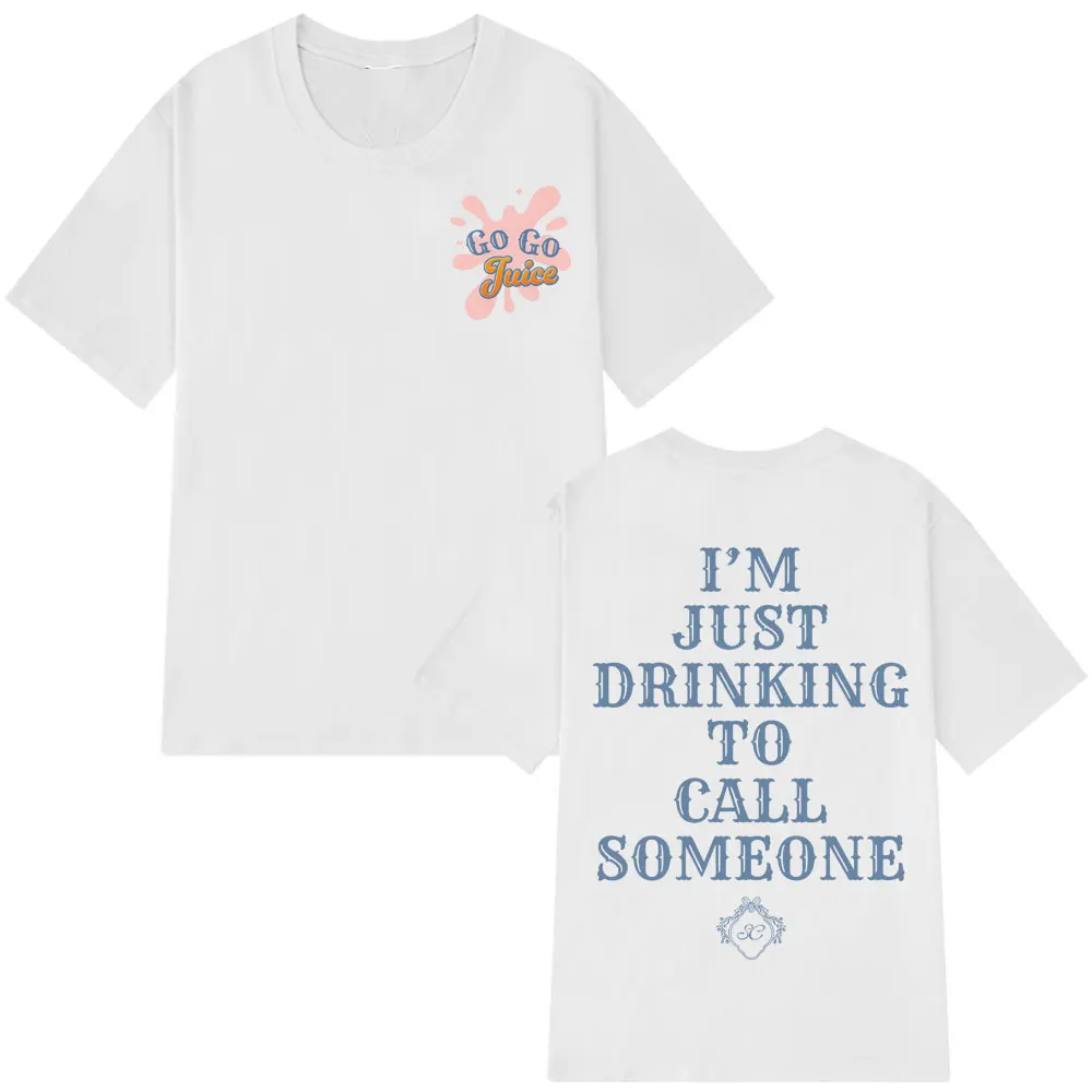 سابرينا نجار رجل أفضل صديق الذهاب عصير الجرافيك تي شيرت الرجال النساء Harajuku تي شيرت قصيرة الأكمام عادية فضفاض تي شيرت #4
