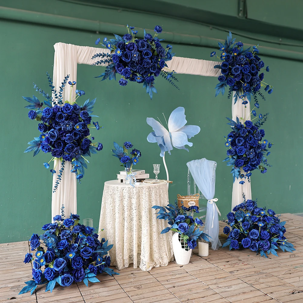 

DIY свадебный сад украшения для вечеринки королевский синий искусственные цветочные композиции напольные цветы-яркий и привлекательный декор HY2870