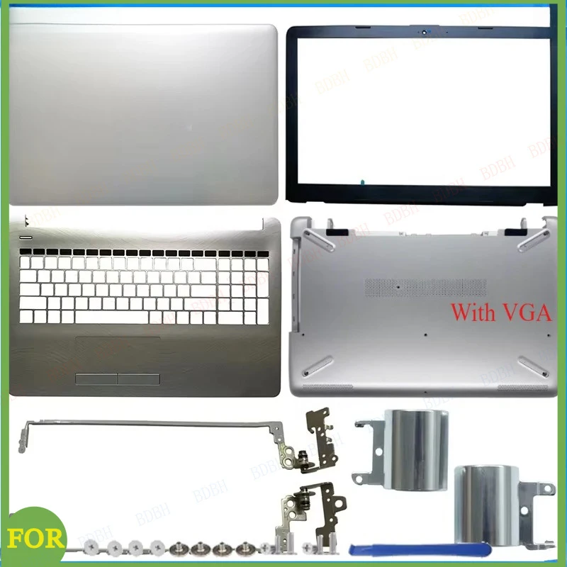 

Новая задняя крышка LCD-экрана, рамка, петли, подставка для рук, нижний корпус, верхний корпус для ноутбуков 15-BS, 15-BW, 15-RA, 15-RB, 15Q-BU, 250 G6, 255 G6, TPN-C129