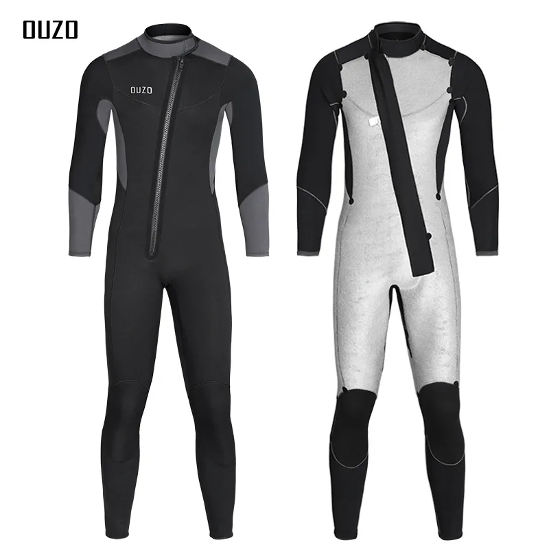 

5/3mm Super Elastic Thickened Padded Wetsuit Sea Surfing Work Hunting Fish Diving Jumpsuit Neoprene Wetsuit