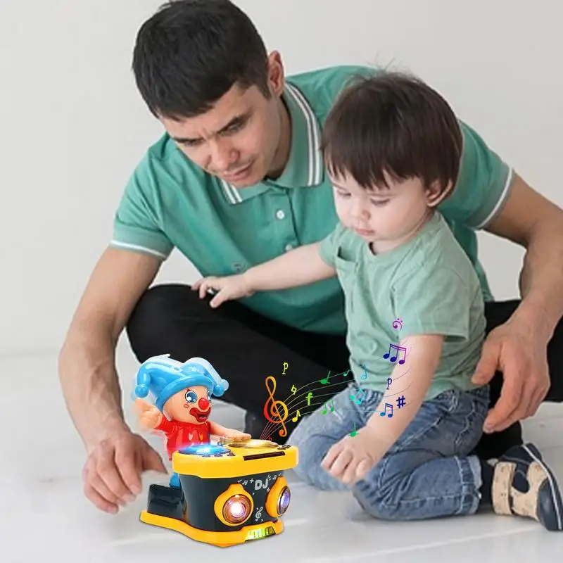 Electric Dancing Toy Electric Interactive Musical Clown Swing Toys Educational Early Learning Toy Motor Skill Development Toys