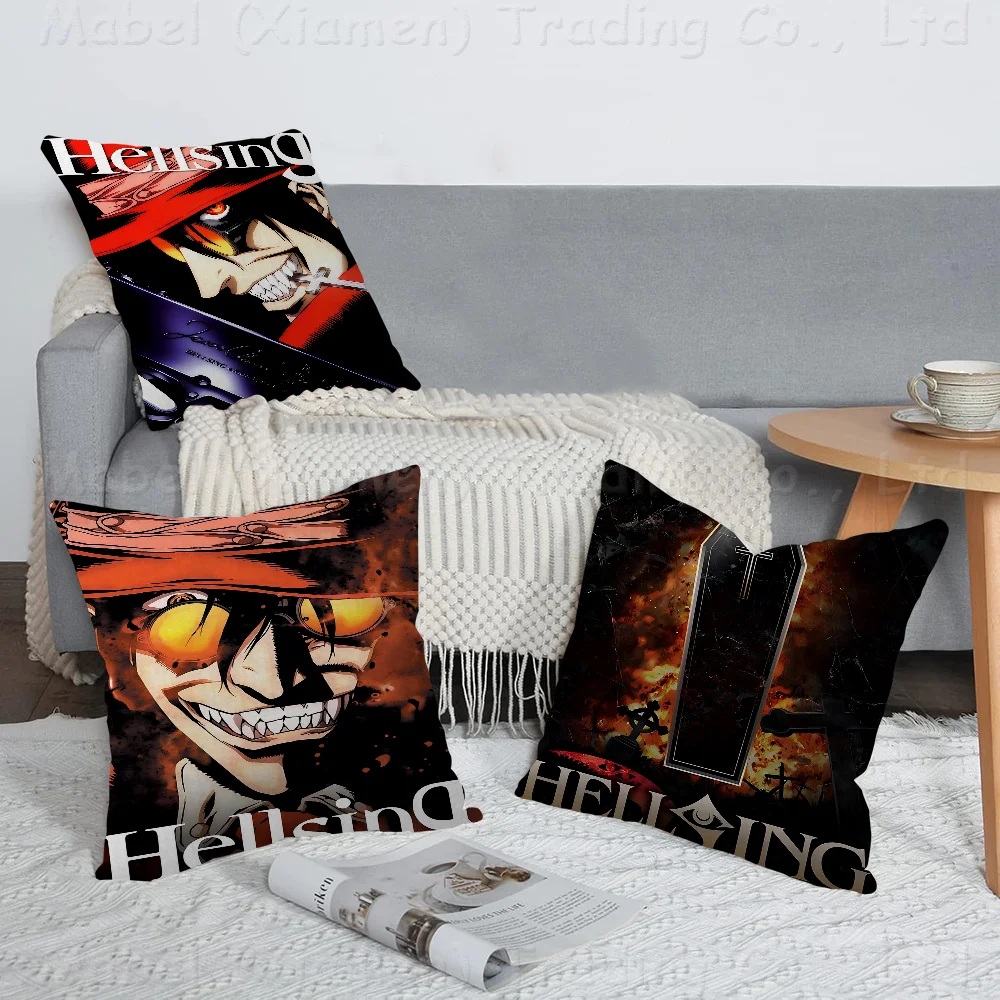 

Anime Hellsing Pillow Gift Home Office Decoration Bedroom Sofa Car Cushion Cover Case 45x45