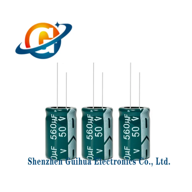 10pcs 50V560UF volume 13x20MM brand new high-frequency, low resistance, long-life electrolytic capacitor