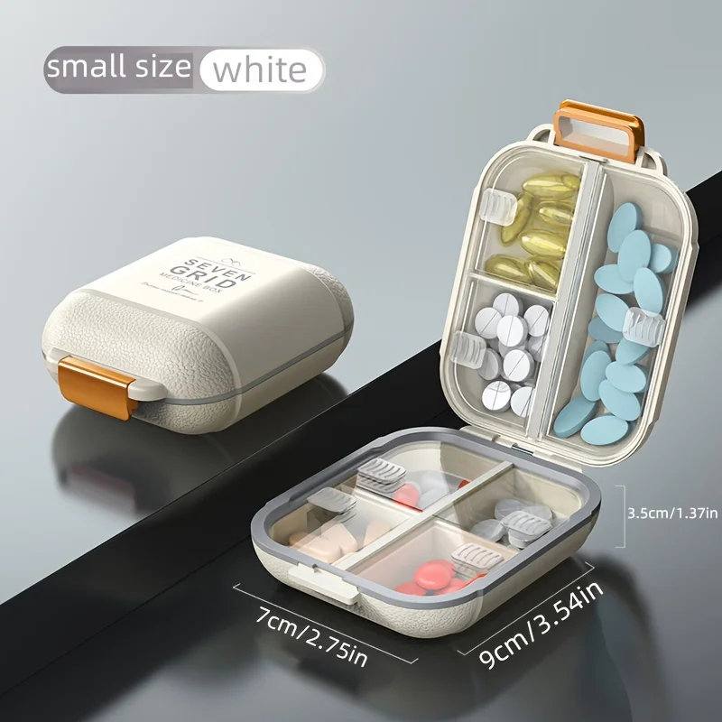 

1 7-day medicine box, large-capacity dustproof and moisture-proof medicine storage box, very suitable for carrying medicines outdoors