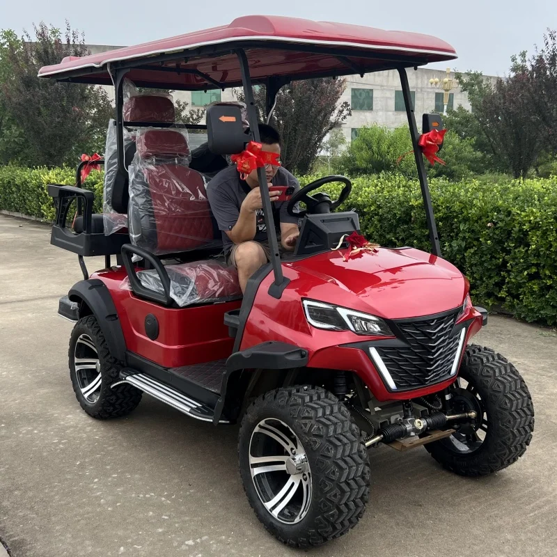 Cheap Chinese golf carts for sale electric cart cars lithium 72V battery 6 seater wholesale price club car 48 volt batteries