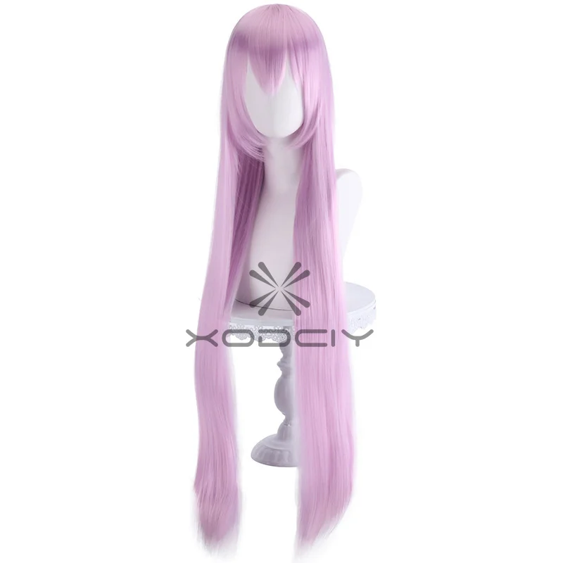 Kisara cosplay peruca anime engajar beijo kisara 100cm longo rosa resistente ao calor do cabelo sintético halloween role play perucas