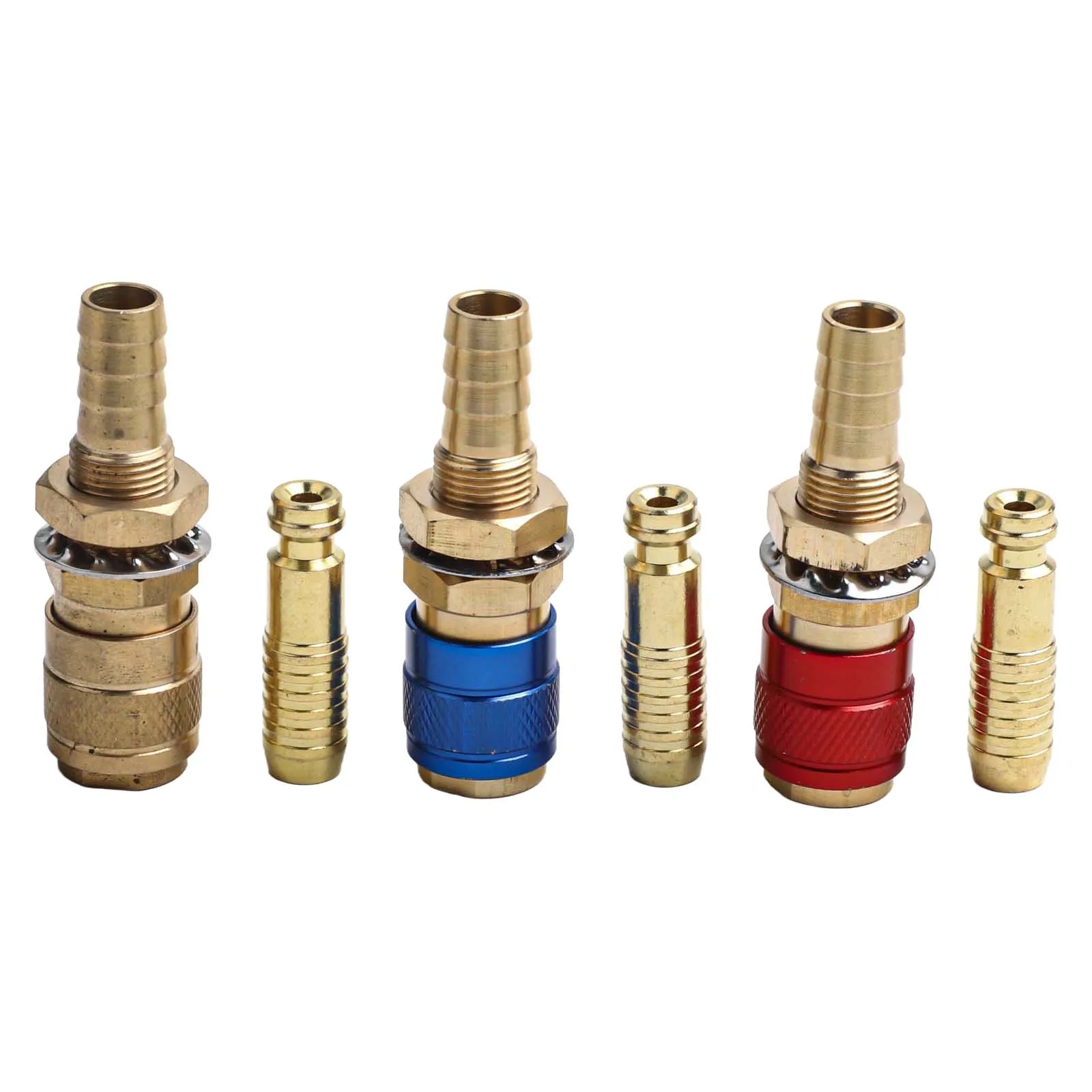 Gas and Water Quick Connector for 10mm For Tube Brass Design for TIG Welding Machines and Various Applications