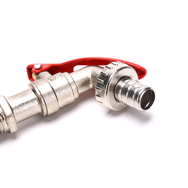 Robinet de jardin à fil de laiton de 1/2 pouces, robinet verrouillable avec connecteur de réservoir d\'eau, outils de remplacement