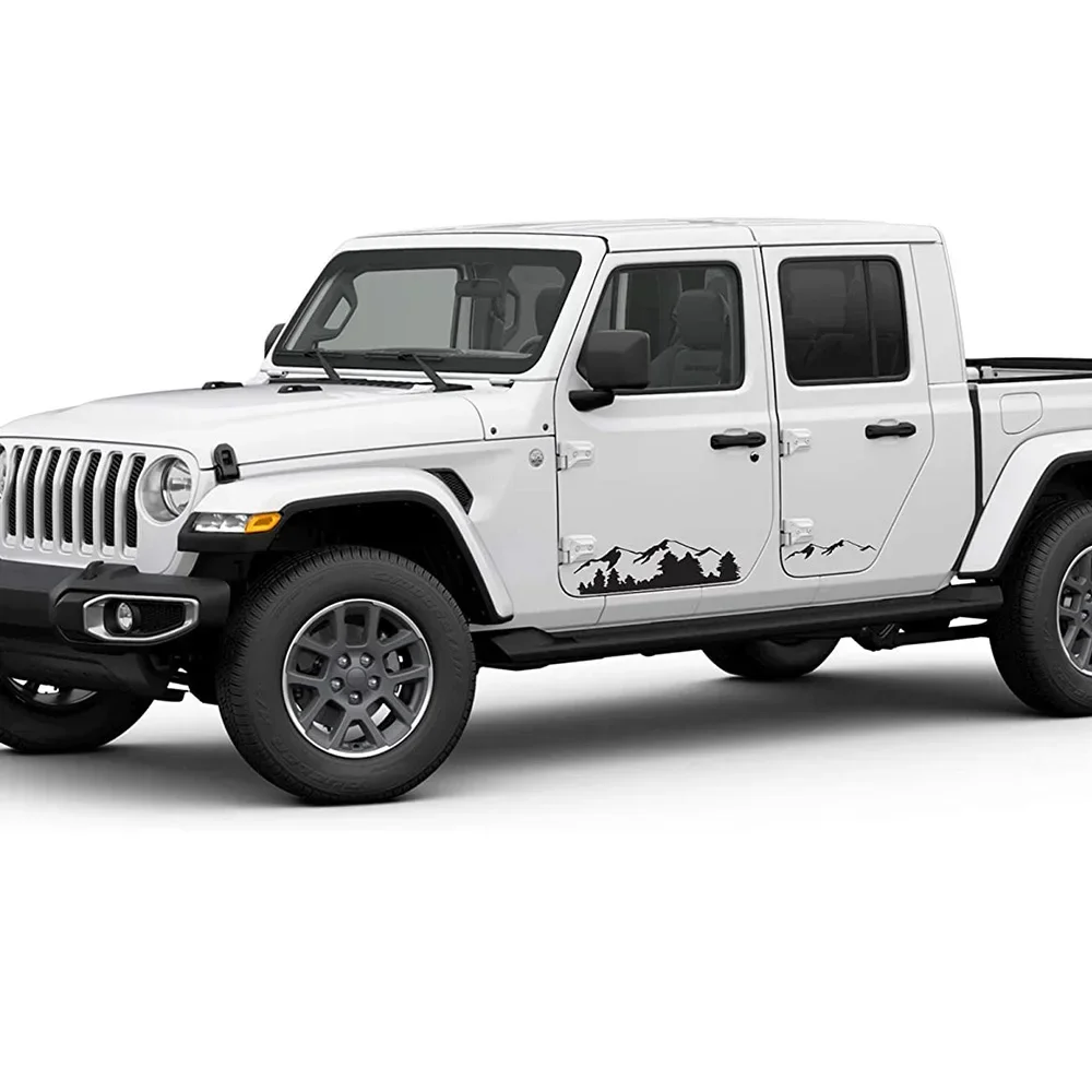 2 قطعة باب السيارة الجانب ملصقات ل جيب رينيجيد باتريوت رانجلر JK JL تريل هوك روبيكون البوصلة شارات الفينيل اكسسوارات الديكور