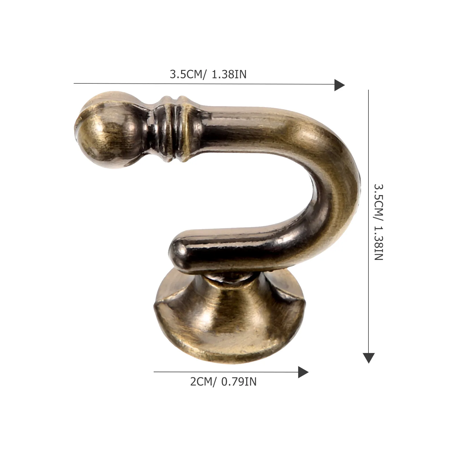 

1 Pair Alloy Curtain Tieback Hook Wall Mounted Drapery Holdback Rust Resistant U Shape Wall Hooks For Curtains Home Decoration