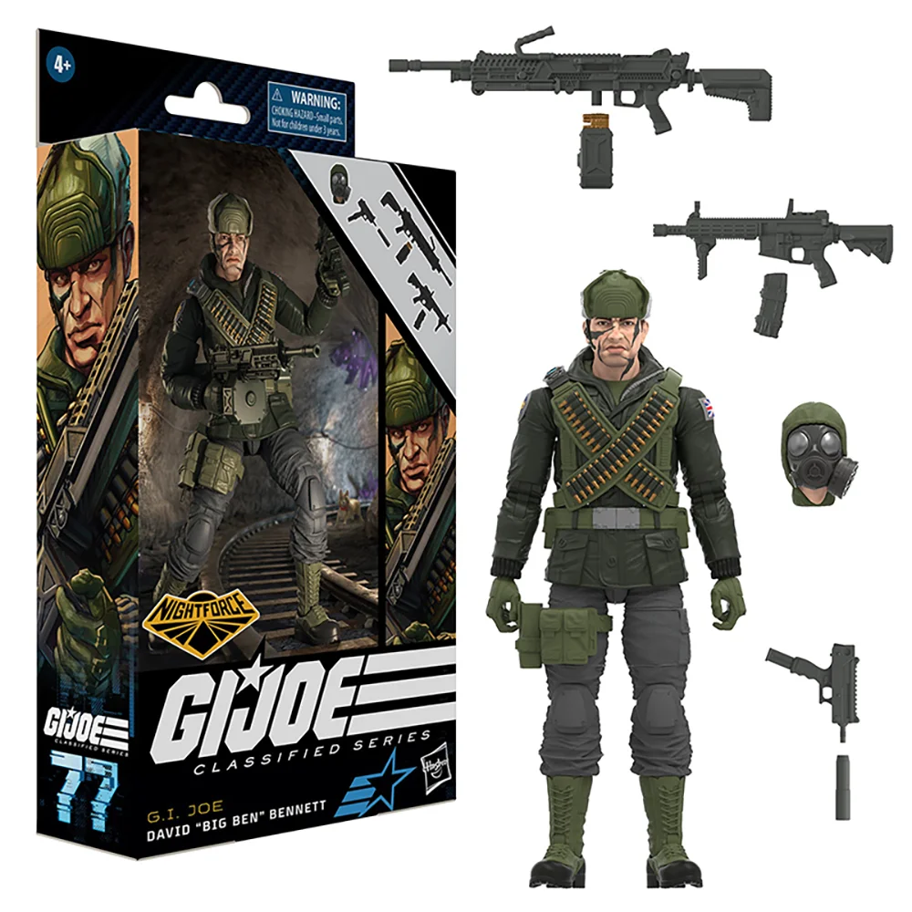 Hasbro G.I. Joe Classified Series Range-Viper and Nightforce David Big Ben Bennett Figure Collectible Model Toys children