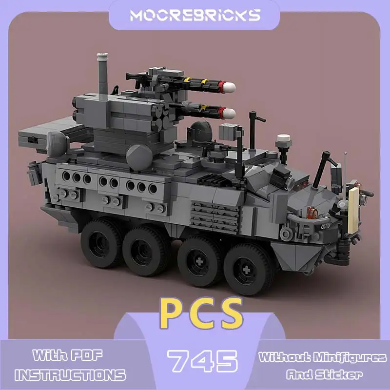 Hot Selling Short-Ranged Air-Defence Missile Vehicle Building Blocks Model Army Tactical Weapons Bricks Children's Christmas Toy