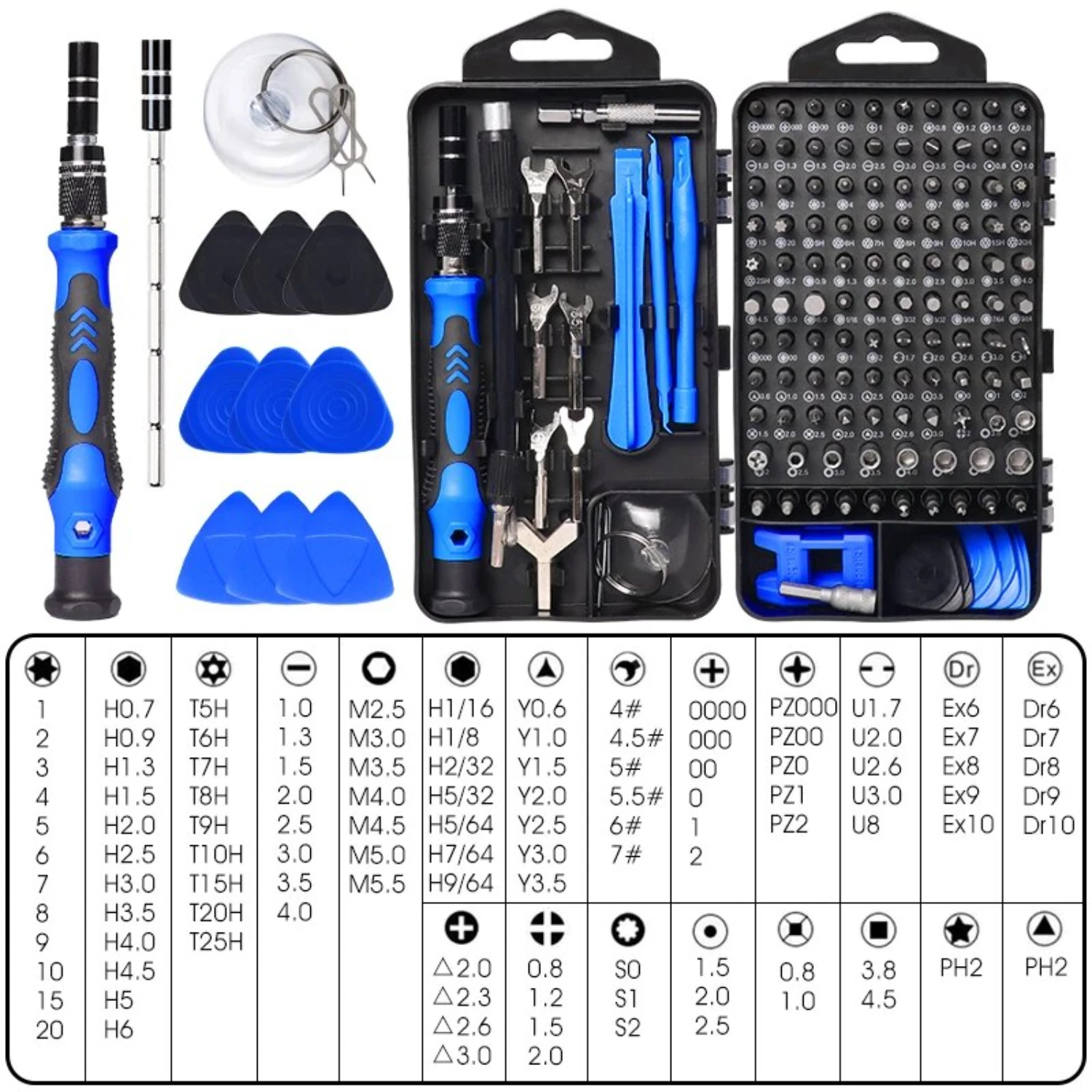 135-In-1 Screwdriver Set with Tough Torx Hex Bits - High Precision Repair Tools for Home Workshop Phone Laptop Compact Pocket Wr