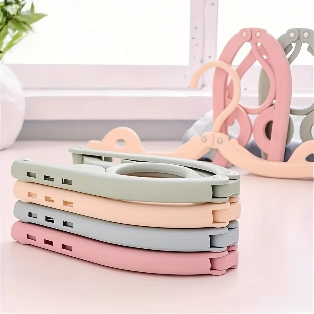 6/10/12PCS Portable Folding Travel Hangers Space Saving Essential Cruise Accessories for Drying Clothes Suitable for Traveling