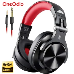 Oneodio-A71 auriculares por encima de la oreja con cable y micrófono, para DJ, estudio, grabación de Monitor profesional y mezcla, para juegos