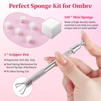 Gel à ongles coussiné, gel UV pour ongles à dégradé blush, gel à ongles pour design artistique, outils essentiels pour le salon de manucure DIY 5