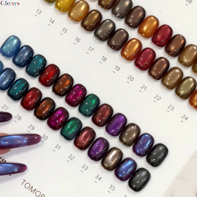 グレニーズ 36色 キャットアイ ネイルポリッシュ ジェル ネットレッド 人気 イマージョンジェル カラーマッチングカード ネイルサロン ネイルアート マニキュアセット