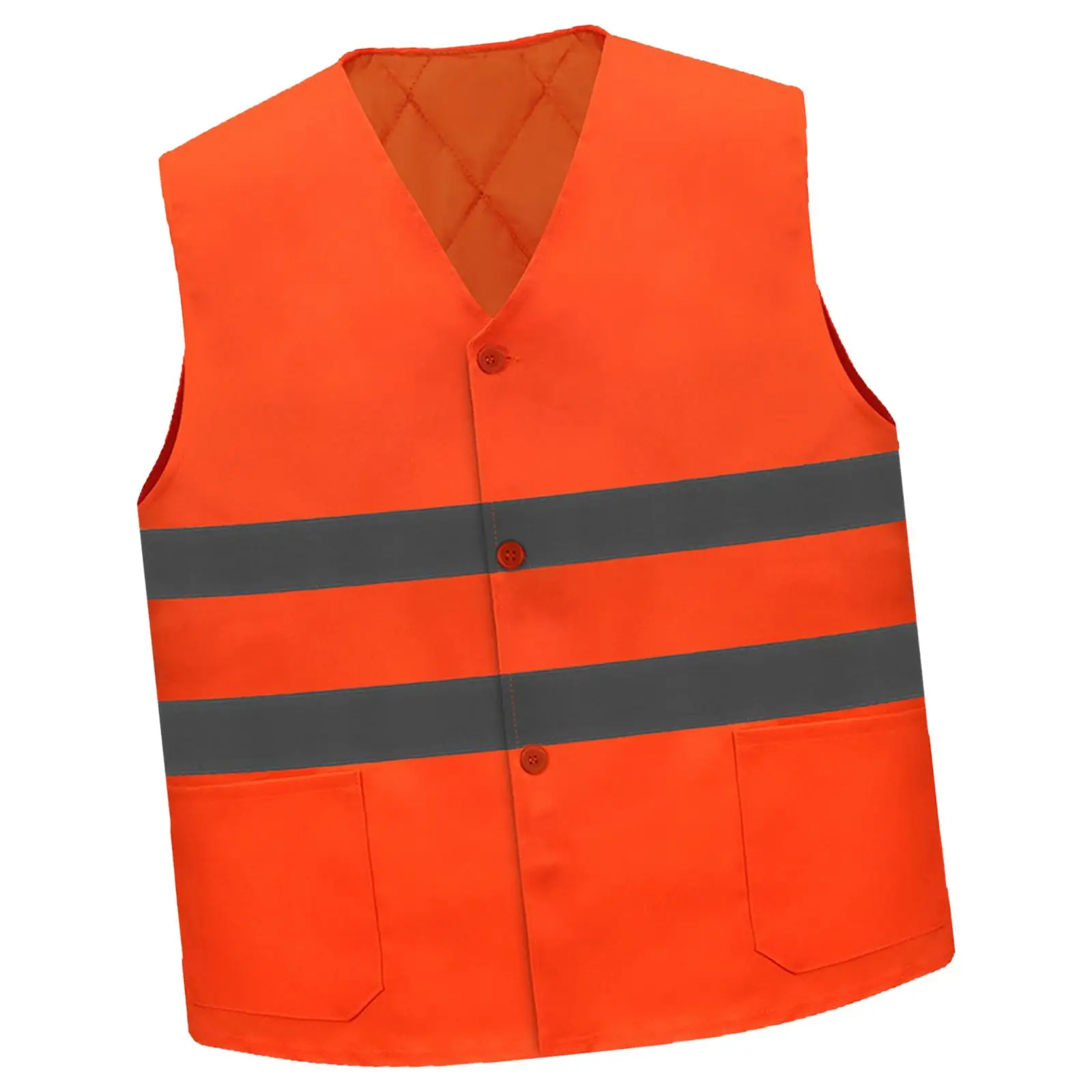 Reflective Safety Vest High Visibility Breathable Workwear Outdoor Winter Warm Protective Clothing for Night Walking Cycling