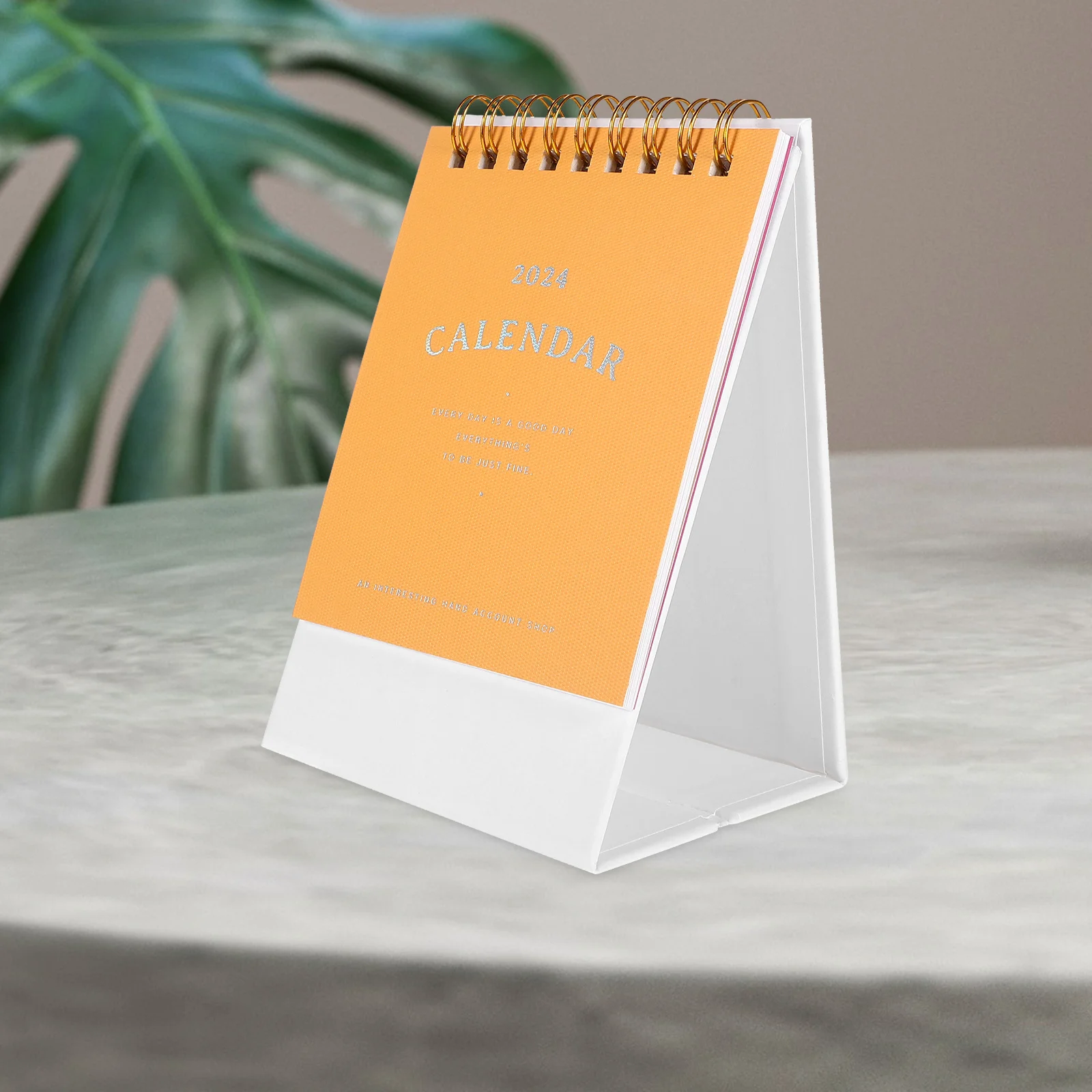

1pc Desktop Thick Paper Monthly Planner Office Accessories Tabletop Desk Calendar For Home Office Standing Note Calendar 2024
