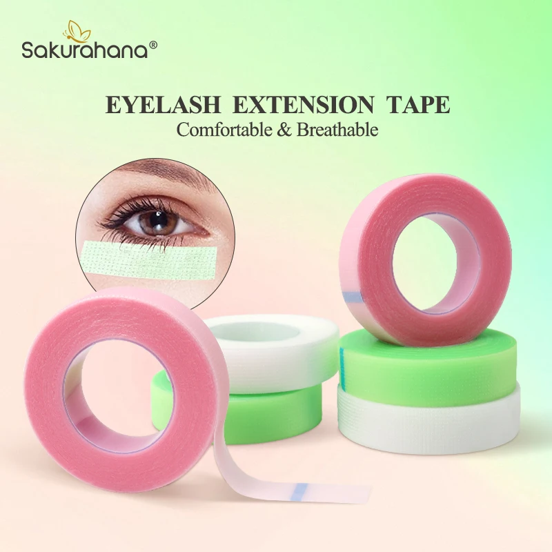 SAKURAHANA Fita de extensão de cílios PE sob almofadas para os olhos respirável fácil de rasgar cílios enxertia suprimentos fitas de levantamento de cílios