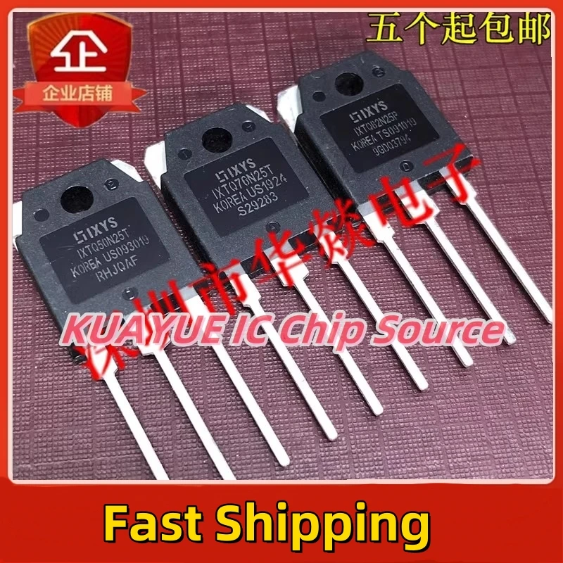 10PCS-30PCS/ IXTQ76N25T  TO-3P 250V  76A   Fast Shipping Quality Guarantee  1